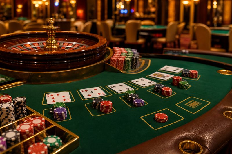 Live casino roulette and cards